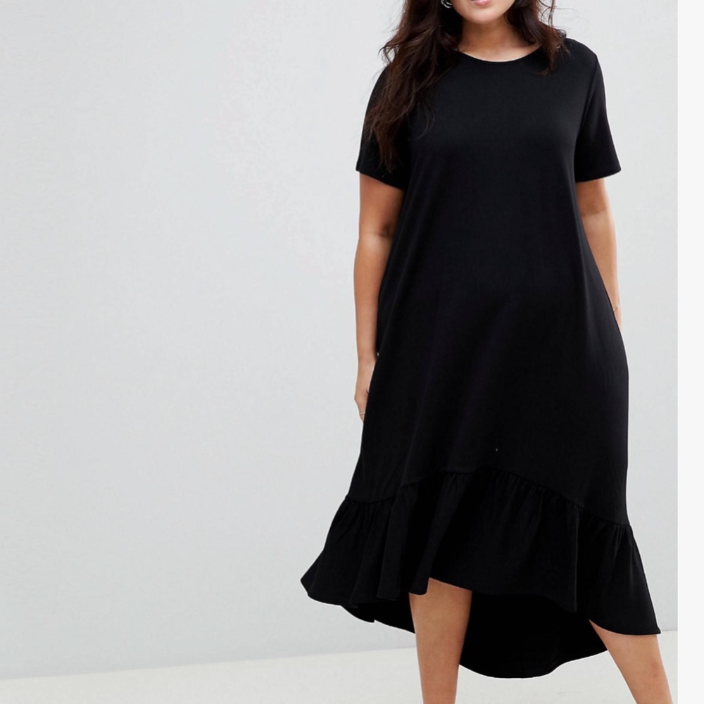 ASOS Midi T-shirt Dress With Drop Hem